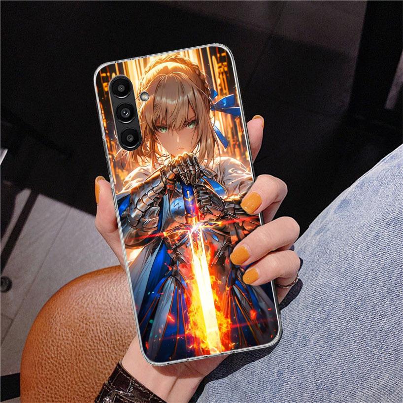 Чехол для телефона Fate Zero Stay Night Saber для Samsung Galaxy A17 A16 A15 A14 A13 A57 A56 A55 A54 A53 A37 A36 A35 A34 A33 A26 A25 A24