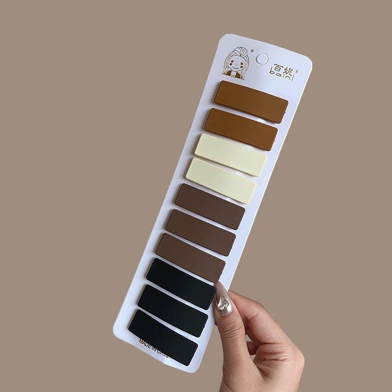 New Fashion Coffee Basic Hair Clip Set Vintage Geometric BB Hairpins Barrettes Hairgrip For Women Girl Hair Accessories Headwear