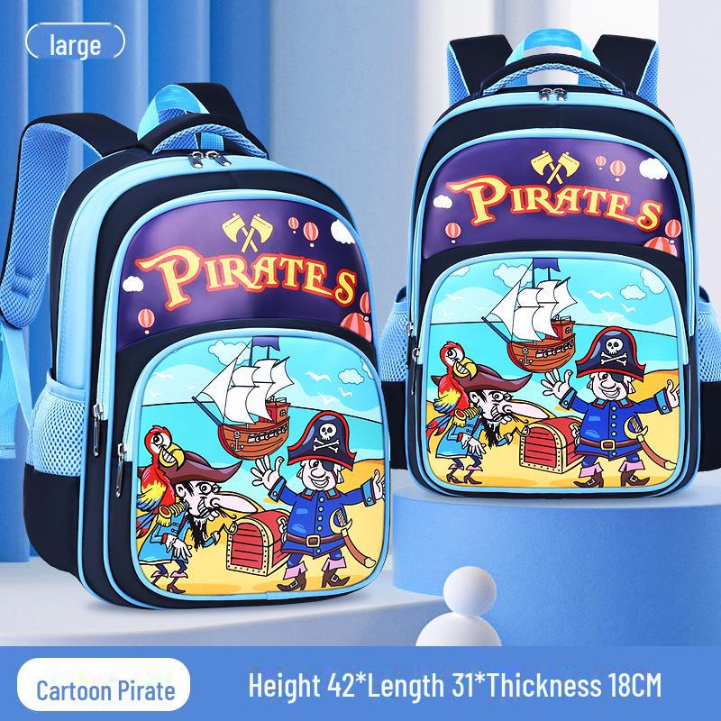 Водонепроницаемый рюкзак с рисунком большой вместимости для учеников начальной школы (1-6 классы) - Легкая конструкция для мальчиков и девочек