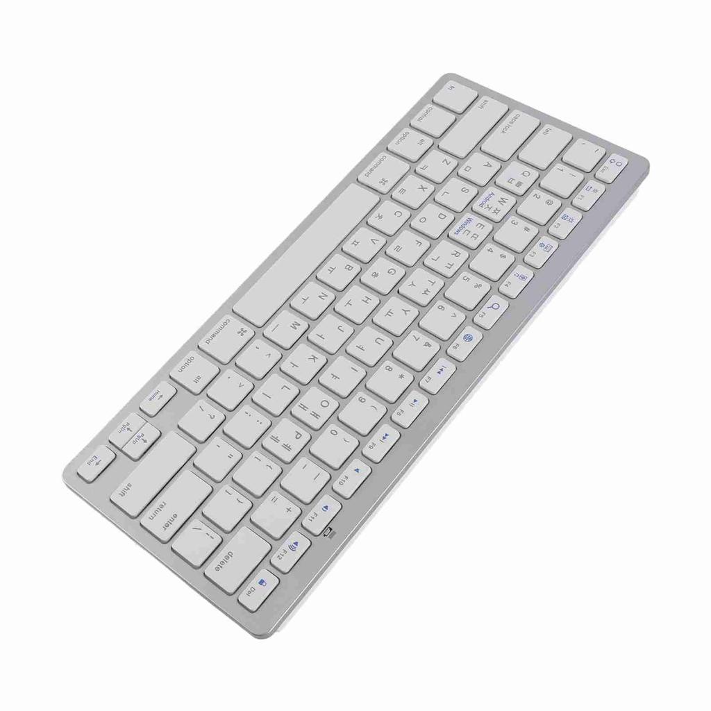 Bluetooth Keyboard Bilingual Super Slim Scissor Switch Wireless Keyboard for PC Laptop Tablet