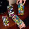 Модный Силиконовый Чехол для Телефона с Монстром и Граффити Материал Для iPhone 17 16 15 11 12 13 14 Pro Max Mini Plus Мягкий ТПУ