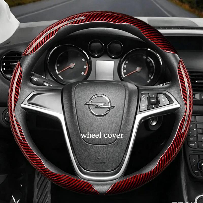 Suitable for Opel Anti-Slip Buckle Segmented Suede Steering Wheel Cover Suitable for Astra H Gtc J Insignia Corsa