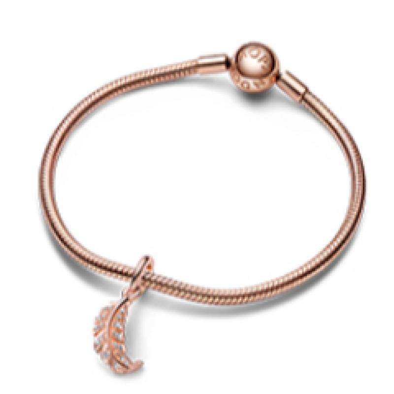 Pandora Floating Curved Feather Dangle Charm 782578c01