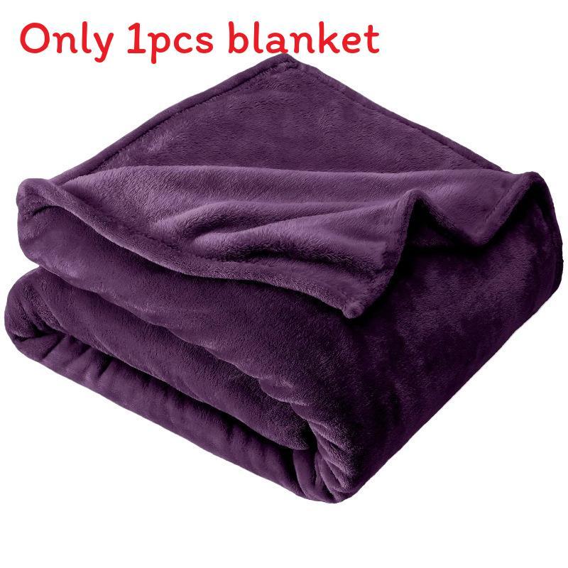 Плюшевое одеяло легкого дизайна для декора гостиной