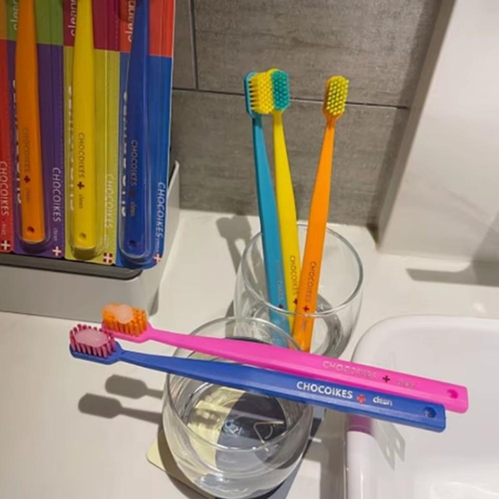 Портативная 5 шт. зубная щетка ультрамягкая щетина бытовая зубная щетка для мужчин и женщин семейная стоматологическая гигиена полости рта отбеливание зубов