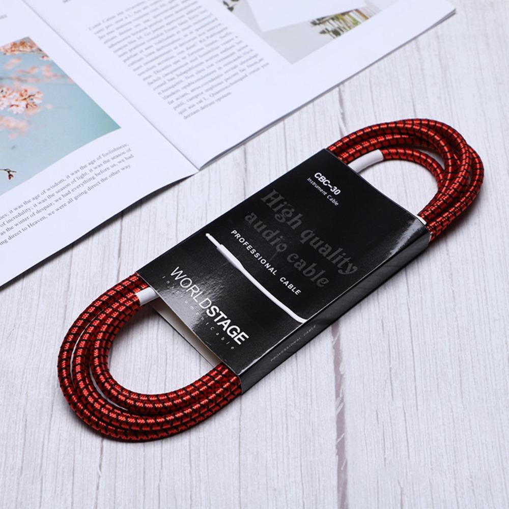 Noise Reduction Braided Guitar Cable 3M Audio Wire Cord New Pickup Cable