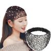 Korean Pearl Wide-brimmed Hair Band Hair Cover Women's Artifact Hair Mesh Bandage Grenadine Headband Turban Washing Headwear