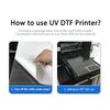 20 50 100PCS UV DTF AB film for all UV printers after transfer metal glass wood plastic Acrylic silicone waterproof sticker