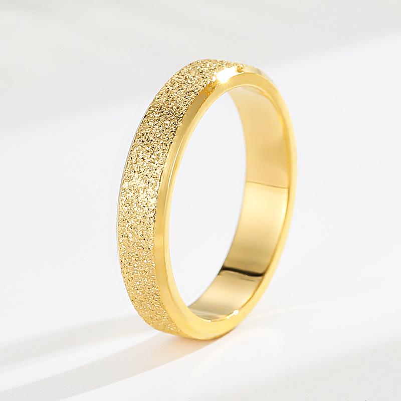 Кольцо из титановой стали Гипоаллергенное Простое Полированное 18k Нержавеющая сталь Кольцо на мизинец Модная бижутерия