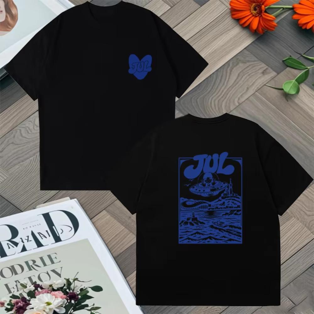 Rapper Jul Graphic TShirt Trend Fashion Hip Hop Tshirts Casual Cotton Short Sleeve Summer Oversize Streetwear Vintage Tee Shirt