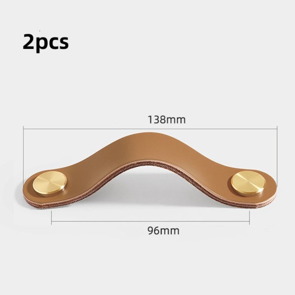 Wardrobe Eco-Friendly Leather Door Handles Cabinet Handle Drawer Pull Knobs Furniture Handle