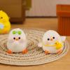 Мультяшный маленький толстый цыпленок Мини-украшение Фигурка животного Микропейзаж Кукольный домик Миниатюрная игрушечная машинка Орнамент