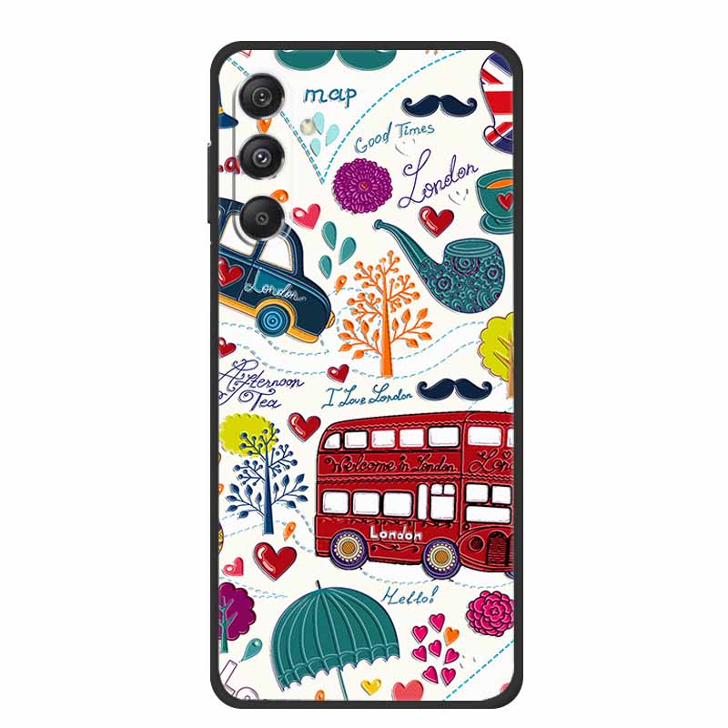 3D Emboss Case For Samsung Galaxy A16 5G Phone Case Coque Flowers Soft Silicone Back Cover For Samsung A56 A36 M16 F16 A26 Case