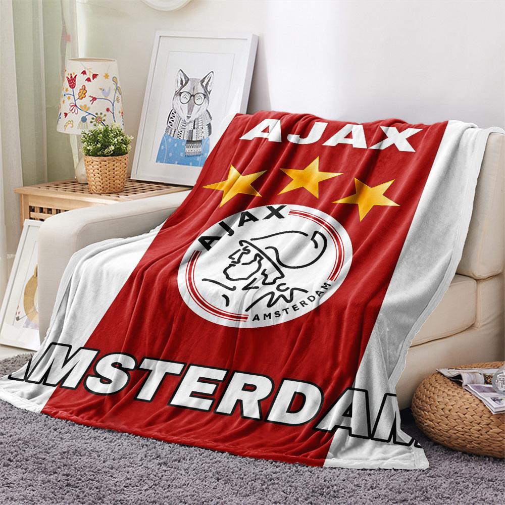 AFC Ajax poster FlAannel Blanket, High quality Comfortable for All Seasons, Home Decor, Warmth and Comfort