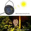 3PCS Solar Hanging Lights Lantern Water Drip Olive Shaped Metal Garden Art Lamp Waterproof Landscape for Outdoor Yard Decor