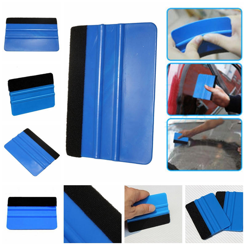 Vinyl Plastic Wrap Applicator Car Squeegee Decal Soft Felt Edge Scraper Tool