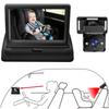 1080P Baby Car Camera, 4.3  Baby Monitor with Night Vision Function and 150 Degrees  Wide View, 360 Degrees  Rotation