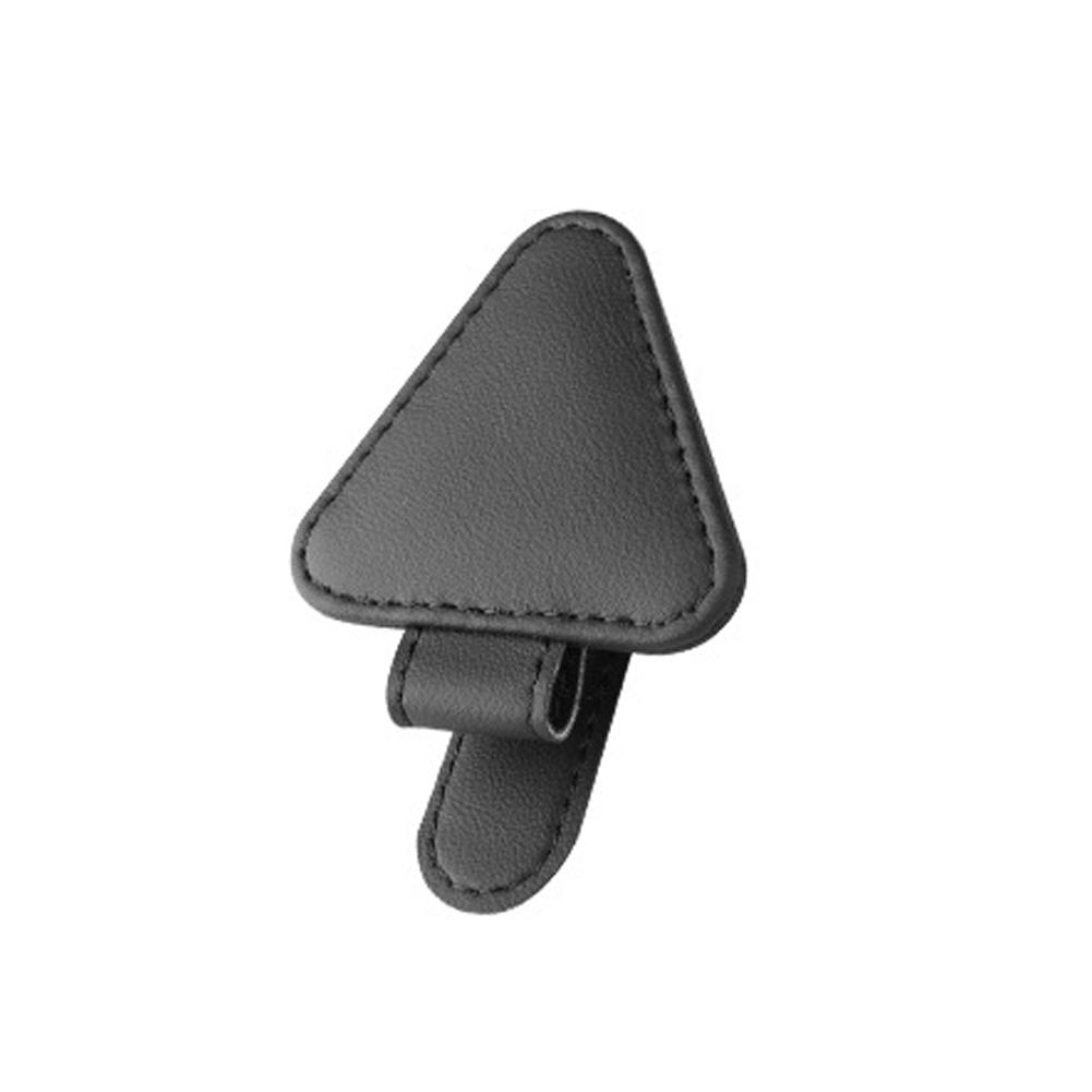 ПУ автомобильный держатель для очков, треугольный солнцезащитный козырек, оправа для очков, держатель для билетов и документов, органайзер, аксессуары