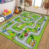 Children's Play Room Carpet , Road and Street Traffic Carpets Puzzle Game Floor Mat for Bath Living Room Baby Room Bedroom Decor