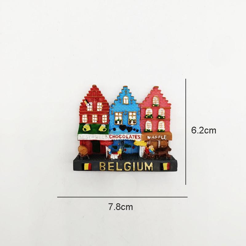 Бельгия Нежный Магнит на Холодильник Брюгге Брюссель Испания Австрия Смоляной Туристический Сувенир Магнитные Магниты Кухня Украшения Дома