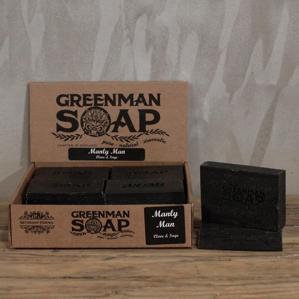 3x Handmade Charcoal Soap Bar - Clove and Sage 100g