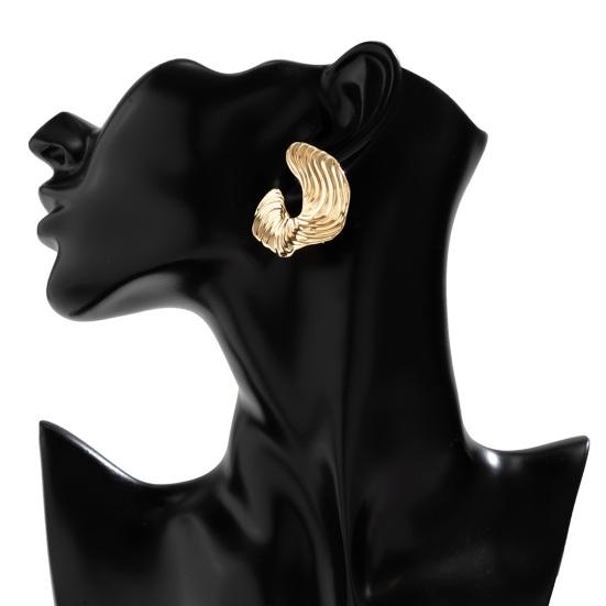 1 пара женских ушей неправильной формы, увеличенные шпильки с гальваническим покрытием, противоскользящие легкие уши