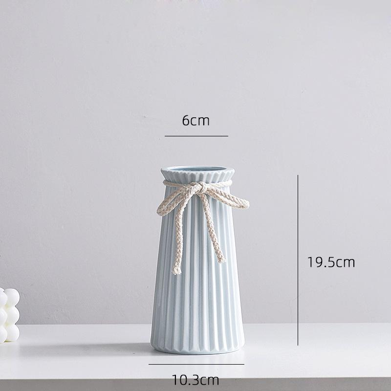 Простая керамическая ваза в европейском стиле Гидропонная ваза в стиле Украшение дома Современное украшение ваза украшение комнаты