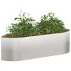 Raised Garden Bed for Outdoor Use Stainless Steel 140 x 40 x 40 cm Steel
