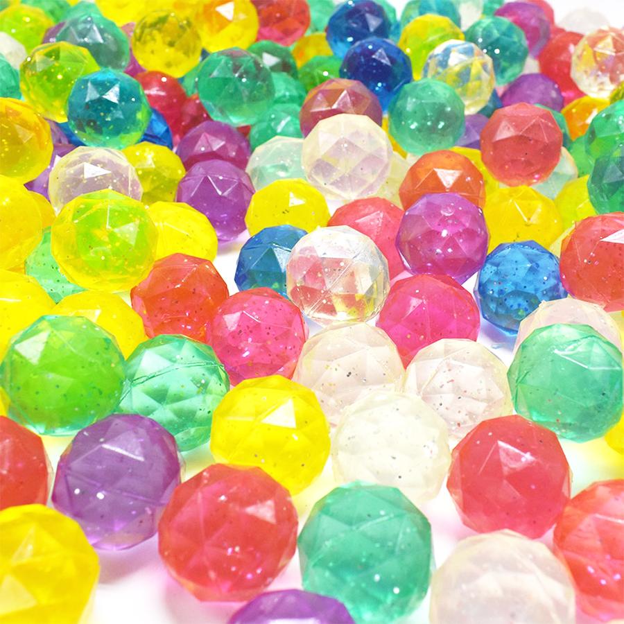 15/50pcs Floating Diamond Bouncy Ball Elastic Ball Training Tool Festival Party Gashapon Supplies Cat Interactive Game Props XJM