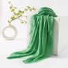 Spring Season, Pure Color, Simulated Silk, Long Strip Scarf, Fashionable, Suitable for Work, Sun Protection, Sheer Scarf, Shawl.