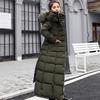 Down Padded Jacket Women's Long Parkas Winter Clothing Korean Slim Over-the-knee Thickened Down Jacket Cotton Jacket