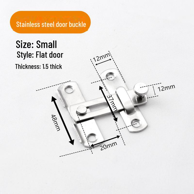 Дверная защелка из нержавеющей стали 90° для защиты от кражи клеток для домашних животных, амбаров и раздвижных дверей