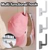 1Pcs Durable Storage Organizer Hat Rack Kitchen Wall No Drilling Cap Hook Holder Adhesive Baseball Cap Hanger for Door Closet