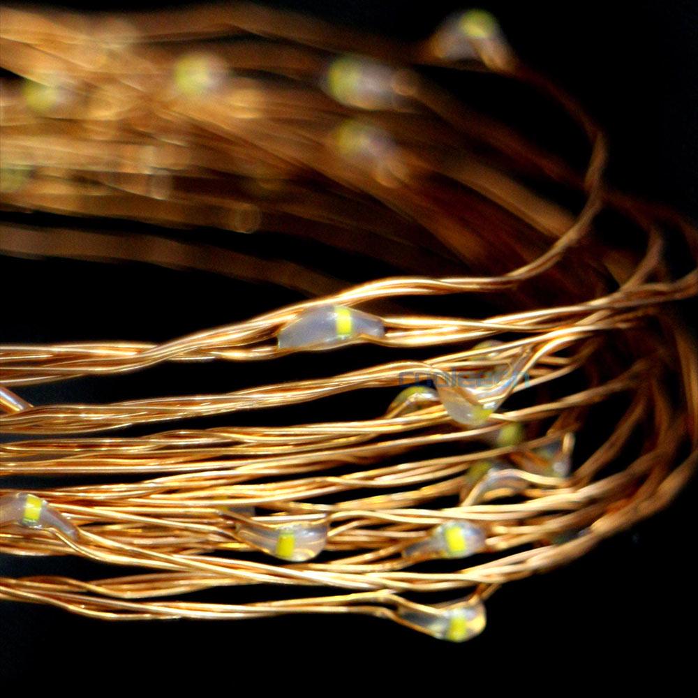 1 м 2 м 3 м 4 м светодиодная гирлянда из медной проволоки CR2032 кнопка питание от батареек цветная светодиодная лента лампа для праздничного рождественского декора