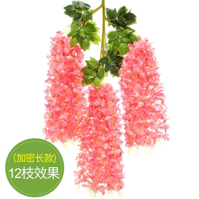 Имитация цветка глицинии, украшение свадебной арки, имитация цветка фасоли, ветка цветка фасоли, подвесной цветок, лоза, искусственный цветок