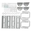Galvanized Swivel Bunk Bracket Kit Adjustable Sturdy Construction for 3x3 Boat Trailer Cross Member