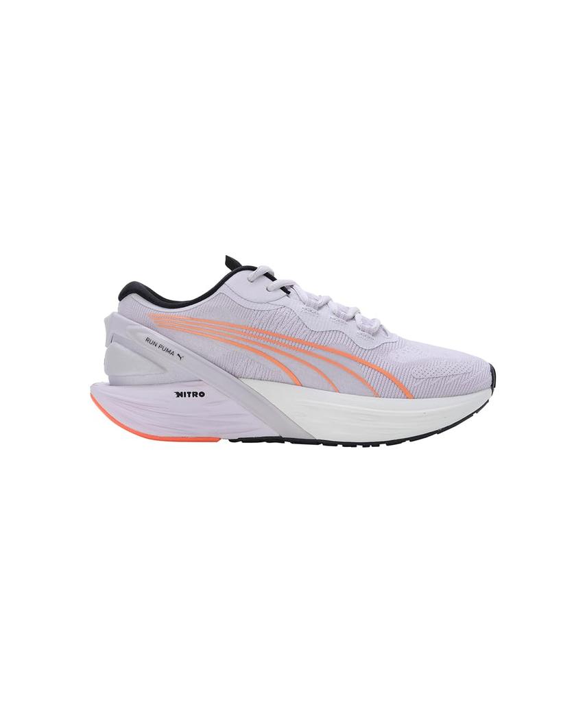 Puma Кроссовки для бега Run Double X Nitro 2022 года Лавандовые Размер см (376171) [Носили AYA] Женская весенне-летняя расцветка Туман/Металлический серебристый/Неоновый цитрус,