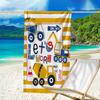 Ultra-Soft Beach Towel with excavator Theme,Ideal for Pool - Camping, Diving - Perfect Travel Essential, Vibrant Beach Towel.