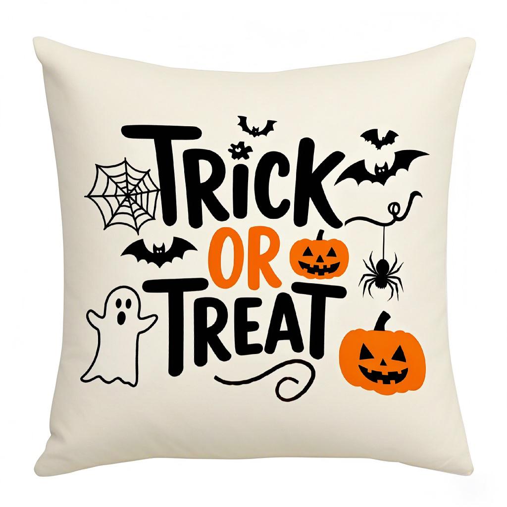 Новое праздничное украшение Семейная вечеринка Наволочка для диванной подушки Тыква Привидение Наволочка для подушки Хэллоуинские украшения