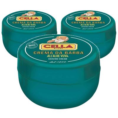 Крем для бритья Cella Milano Aloe Vera, 3 упаковки, 150 г