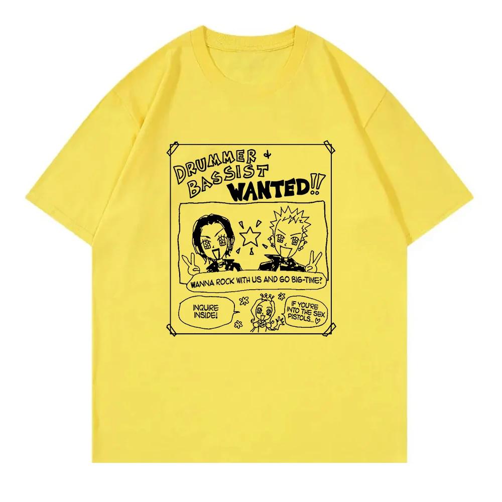 Футболка унисекс Nana Anime Black Stones Смешная женская одежда Топы Harajuku Футболки унисекс повседневные Графическая одежда