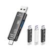 2025 Самый дешевый Новый USB Type C OTG Адаптер 3-в-1 Универсальный USB-C 2.0 Картридер для TF Карт Памяти Мобильных Телефонов ПК/Компьютеров