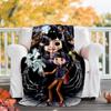 1pc Coraline1 Theme Blanket - Digital Print, Polyester, Cozy for All Seasons, Perfect for Outdoor, and Travel