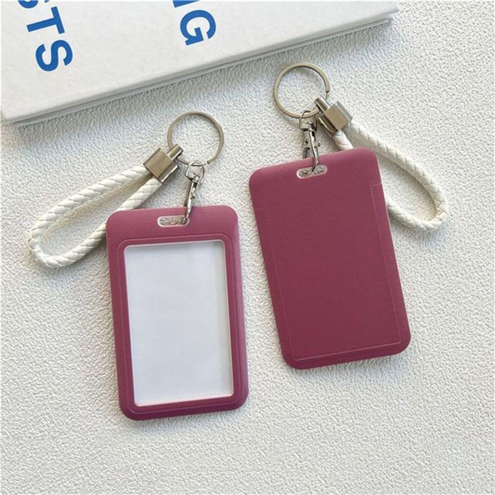 Card Work Card Keyring Business ID Card Protective Badge Holders ID Card Holders Bus Card Cover