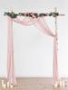 Chiffon Fabric Wedding Arch Draping Fabric 77x600cm Drapes Arbor Drapery Wedding Ceremony Reception Swag Decorations