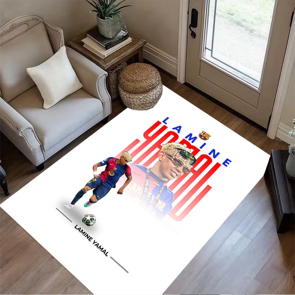 Lamine Yamal's World Cup Champion Celebration Carpet Perfect for Kitchen Study room Foyer Outdoor Anti-slip Rug Decorate Offices Spiritual Gift