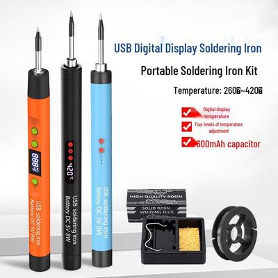 Беспроводной паяльник с цифровым USB-дисплеем - Мощный портативный сварочный инструмент