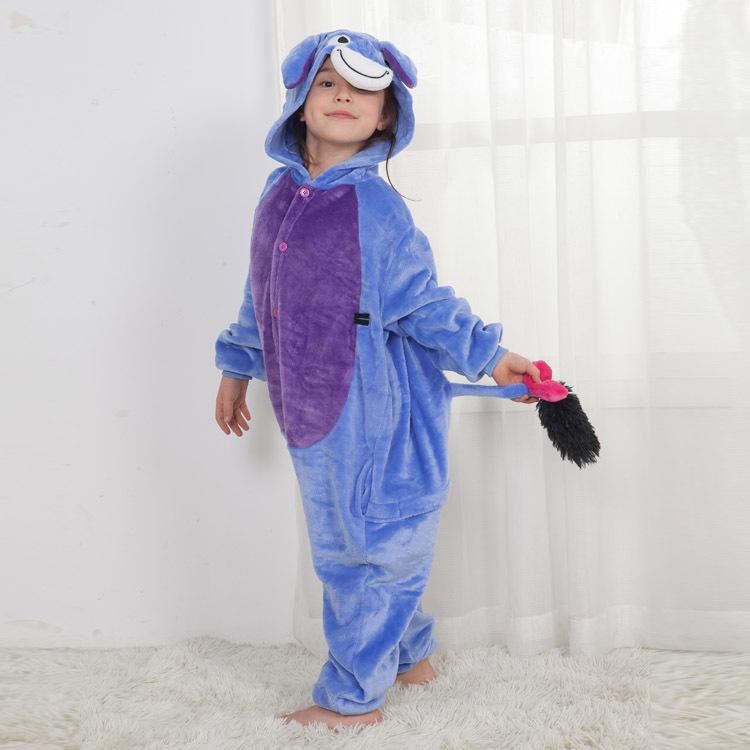 12 Styles Cartoon Animal One-piece Pajamas Home Sleepwear With Shoes Cosplay Costume Children Boy Girl Kid Pajama