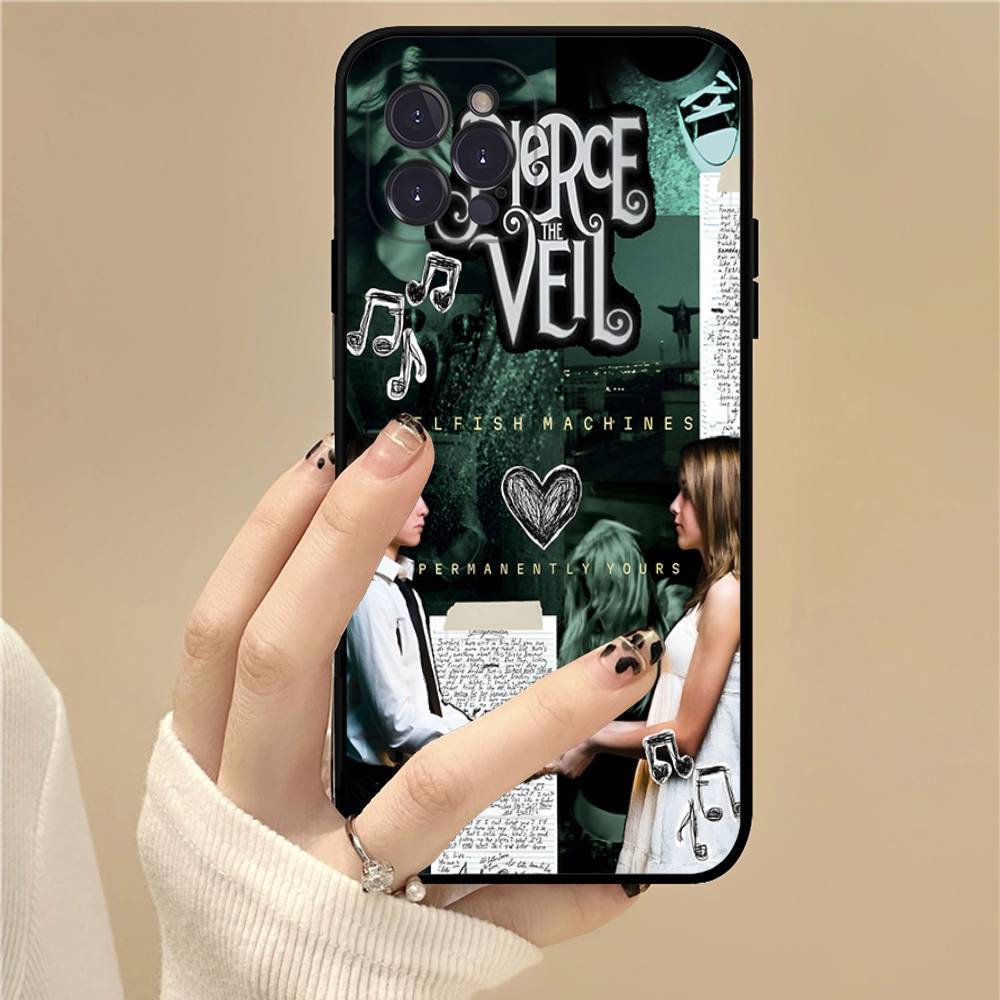 Чехол для телефона P-Pierce The Veil Band для iPhone 16 15 14 11 12 13 Mini Pro XS Max Чехол 6 7 8 Plus X Funda Shell