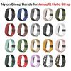 Nylon Replacement Strap Stretchy Sport Arm Band Bicep Bands for Amazfit Helio Strap for Women Men